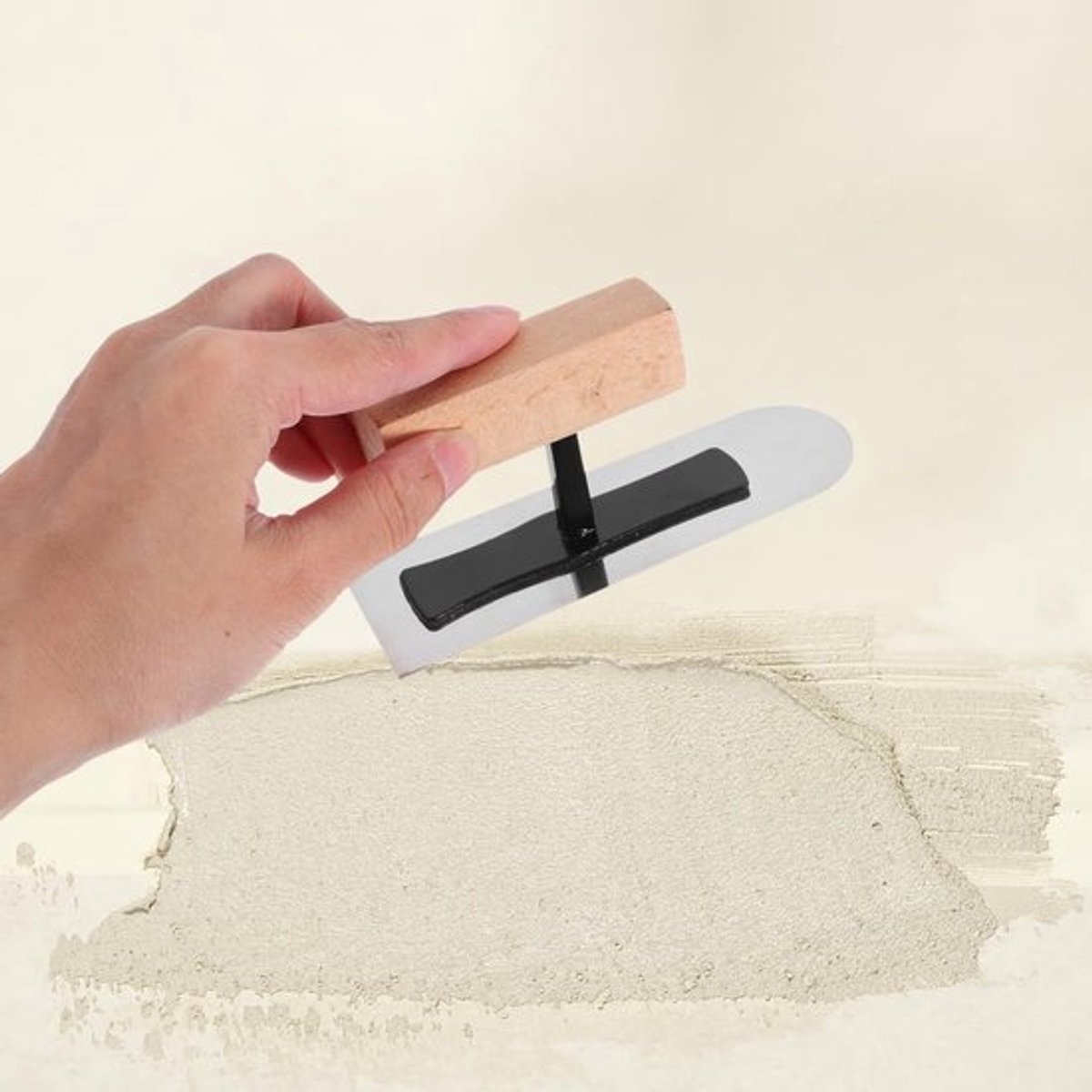 SHINEOFI Stoottroffel Roestvrij Staal Kleine Cement Troffel Voor Schildergereedschap Mini-troffel Voor Verdelen Op Muren Gips Schroef Voor Artistieke Projecten Muurspatel Voor Nauwkeurige Toepassing
