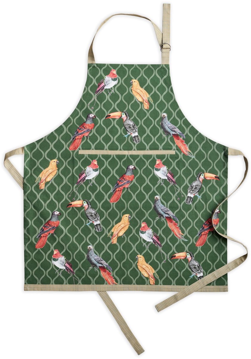 Dailygoods - Maison d' Hermine Keuken Schort - 100% Katoen met Verstelbare Halsband
