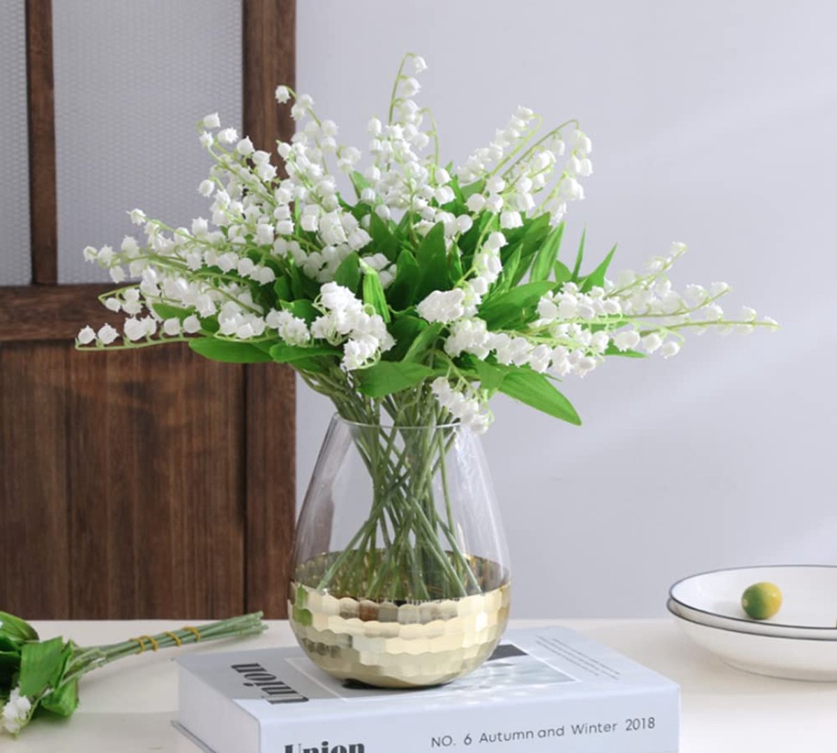 Dailygoods - 18 Stuks Nep Lily of the Valley - Kunstbloemen voor Decoraties