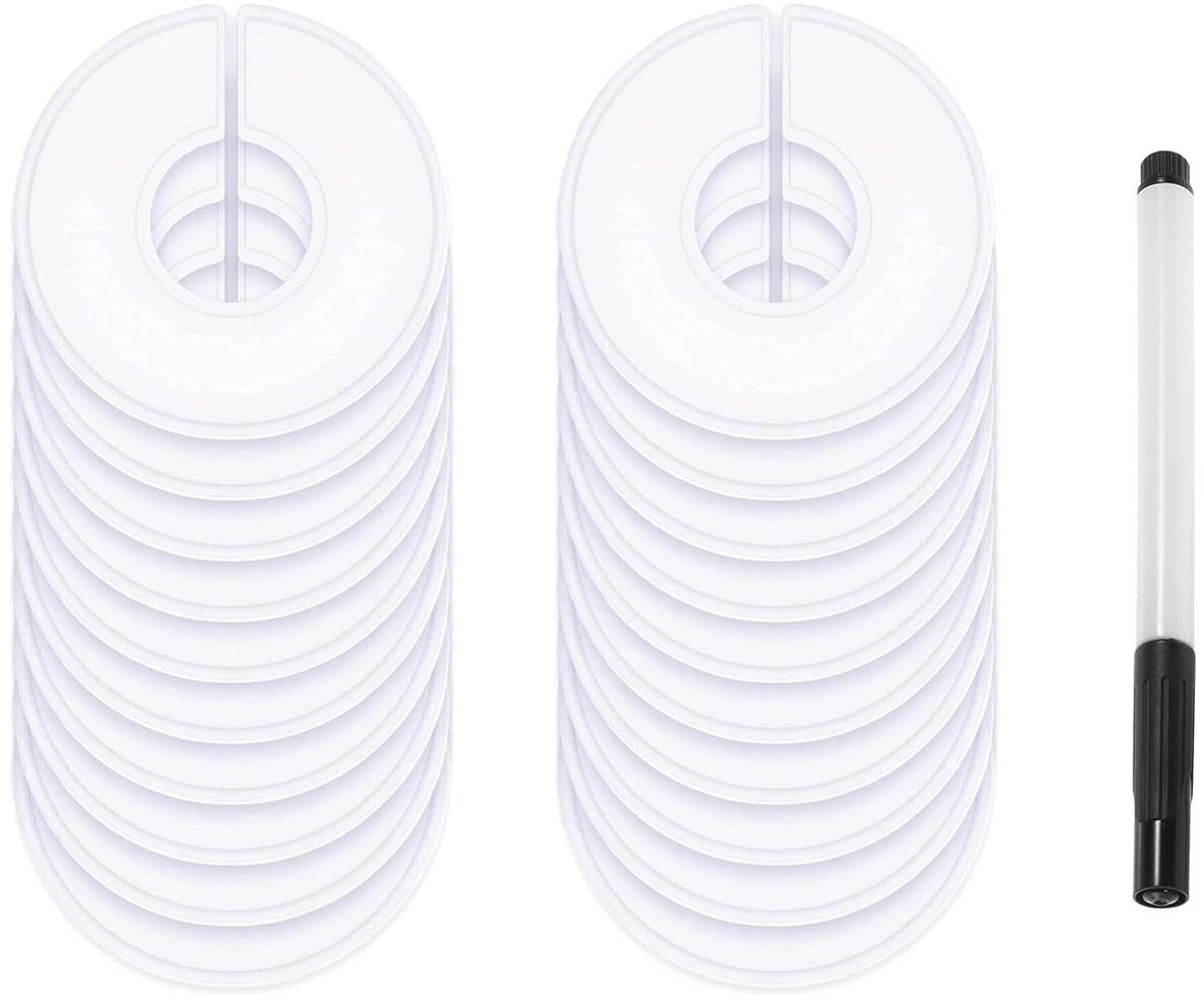Dailygoods - 20 Stuks Kledingmaat Scheidingswandjes - Ideaal voor Kledingwinkels
