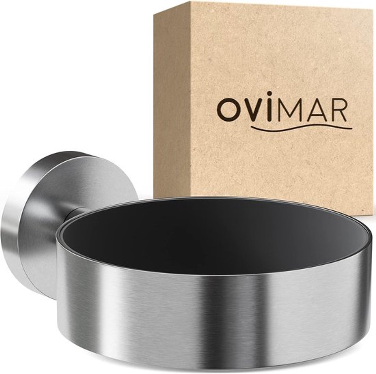 SnelShoppen - Wandmontage Föhnhouder Roestvrij Staal Zilver voor Badkamer met EVA Bescherming - Ideaal Accessoire voor Föhn en Haarstyling