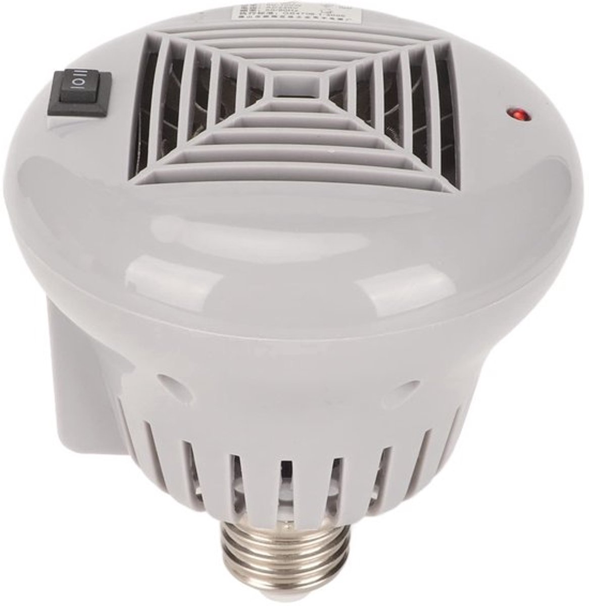 Huisdierventilatorverwarming - Verwarming voor huisdieren - Veilig en vlamvertragend - Grijze kleur - Voor reptielen en kippen - Winter e...
