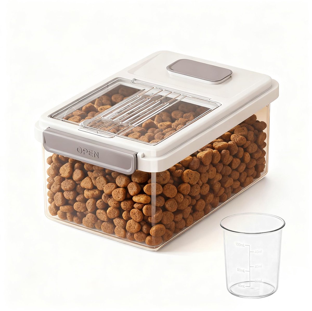 Dailygoods - 10 Liter Luchtdichte Hondenvoercontainer met Maatbeker