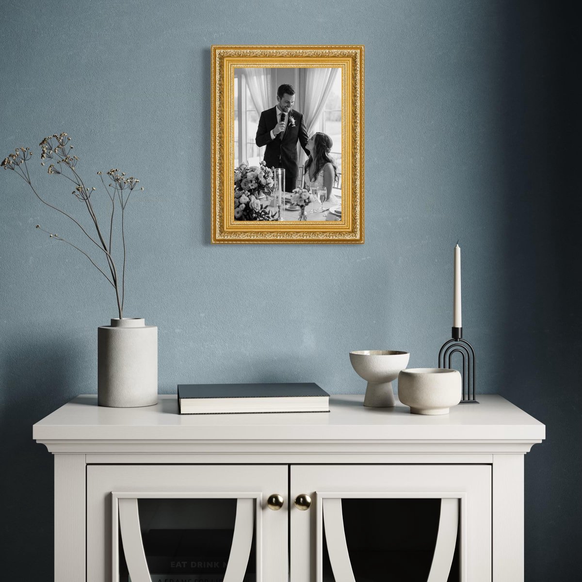 Dailygoods - Fotolijst 21 x 30 cm Goud Glanzend - Barok Frame voor Foto's en Posters
