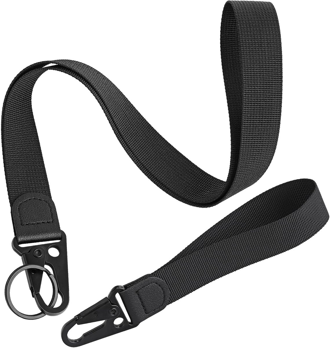 Dailygoods - 2 Stuks Sleutelhanger Lanyards - Polsband met Bevestigingsclip
