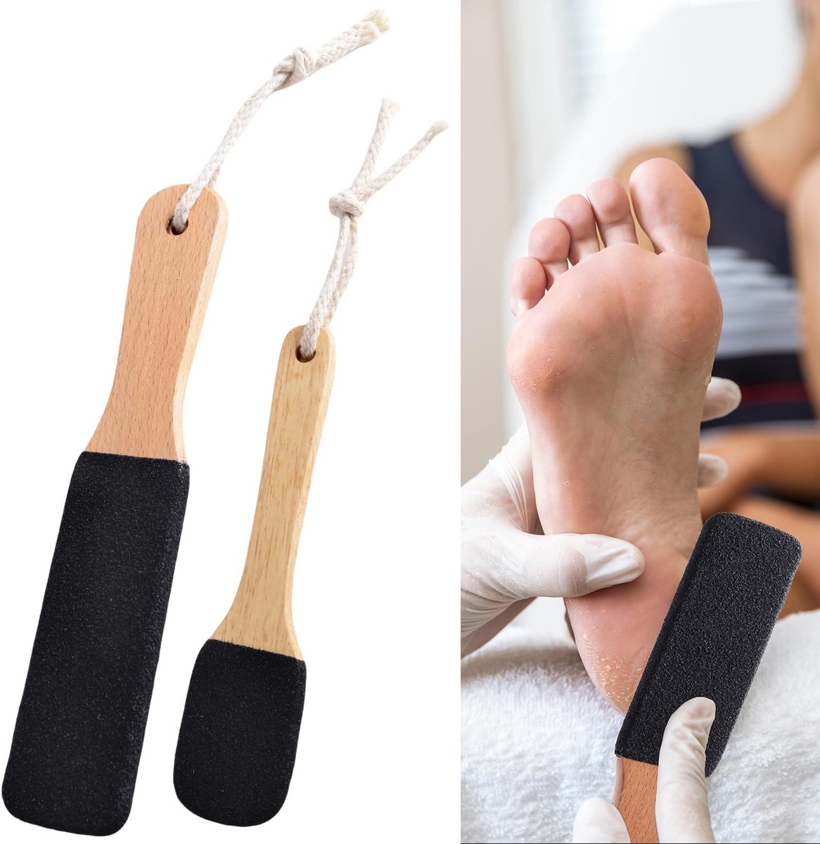 Dailygoods - 2-delige Voetvijl en Pummesteen Set voor Harde Huid