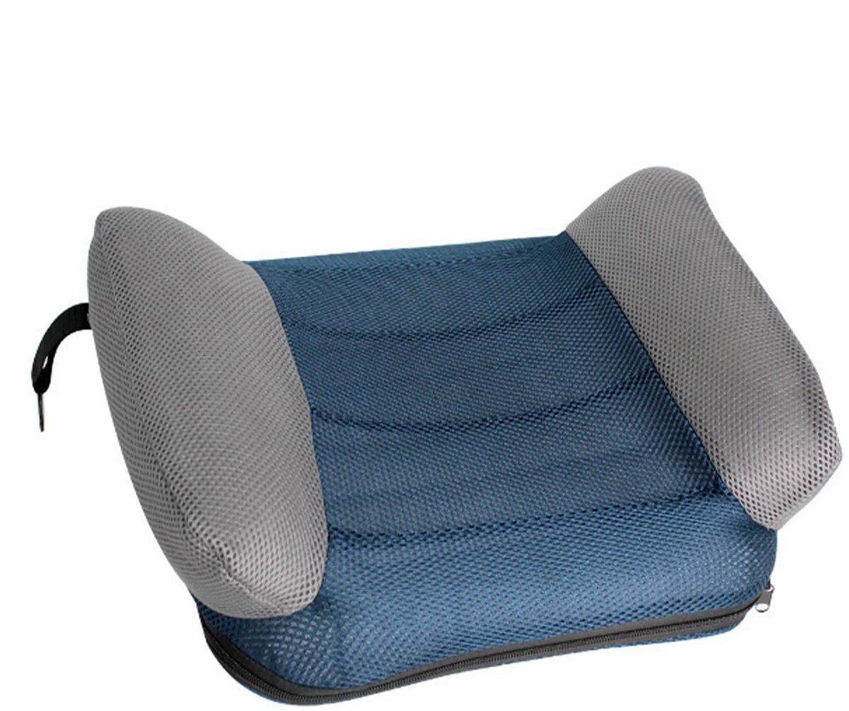 Dailygoods- Autostoelkussen Draagbaar - Opblaasbaar Kussen - Antislip Buitenlaag - Waterdicht Materiaal - Comfortabel Ondersteunend - Ideaal voor Reizen - Zitkussen