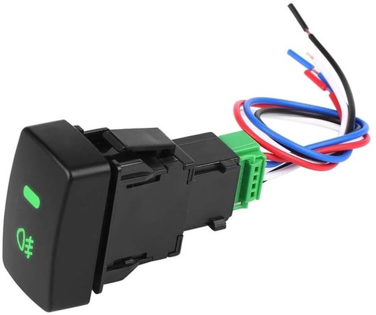 - Mistlichtschakelaar - Auto drukknop - Zwart - 5-pins - Geschikt voor CR-V Accord en andere modellen