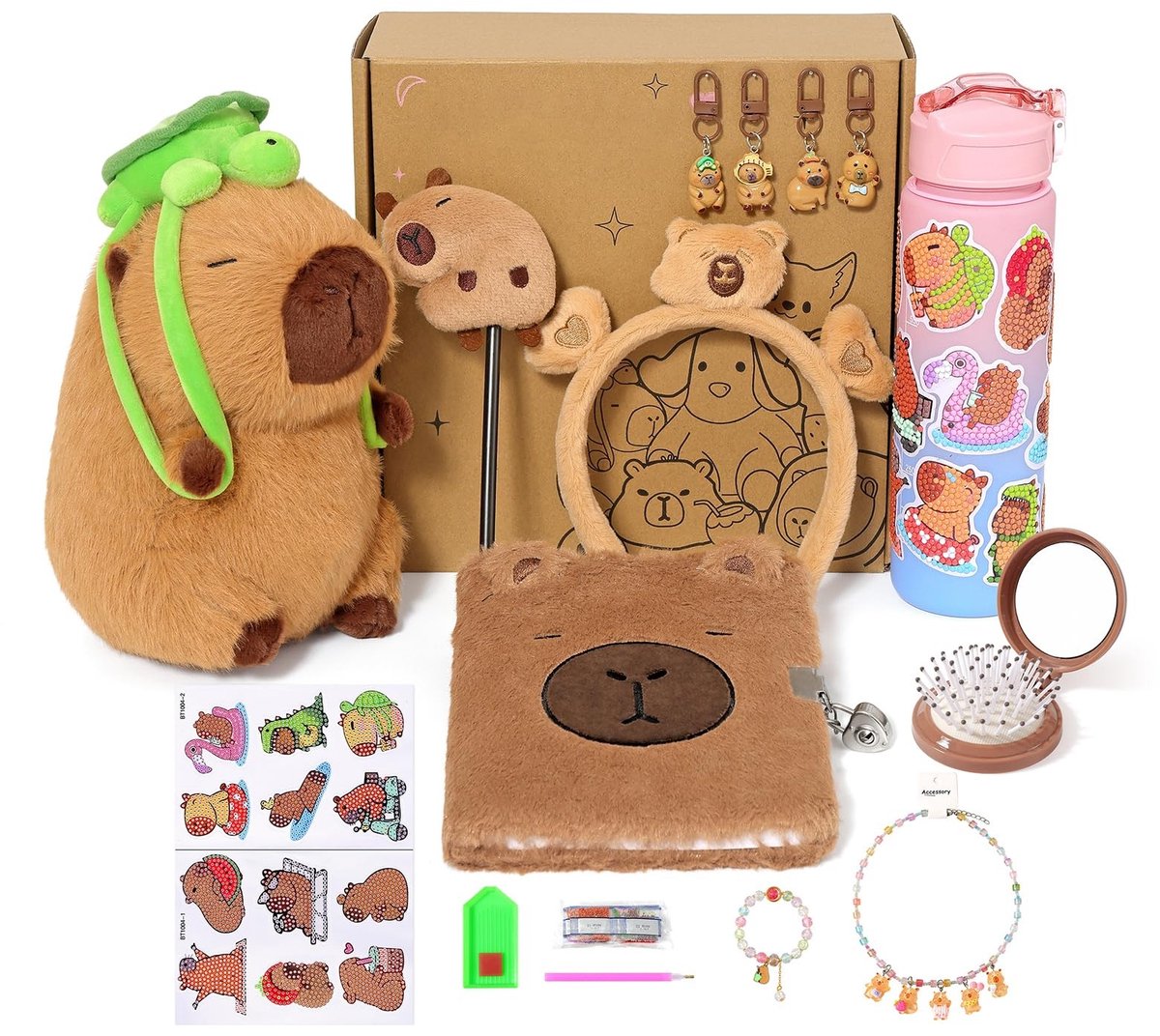 Dailygoods- Knuffeldier 10 Stuks - Cadeaus voor Meisjes 4-10 Jaar - Pluche Dieren - Creatief Doe-Het-Zelf - Zacht en Liefdevol - Kwaliteitscontrole - Pluche Dier
