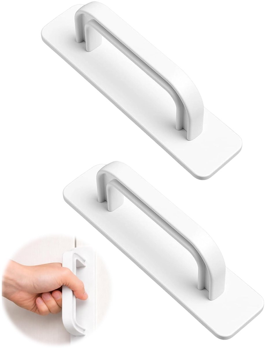 Dailygoods- Handgrepen Zelfklevend - 2 Stuks - 10 x 2,5 cm - Wit - Geen Boren Nodig - Voor Keukens/Kasten/Laden/Ramen - Deurgrepen