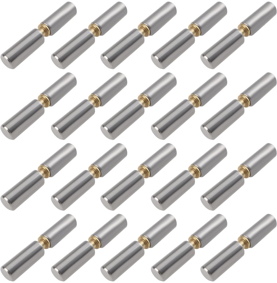 Dailygoods - 20x Weld-On Bullet Scharnier - Voor Metalen Swing Deuren