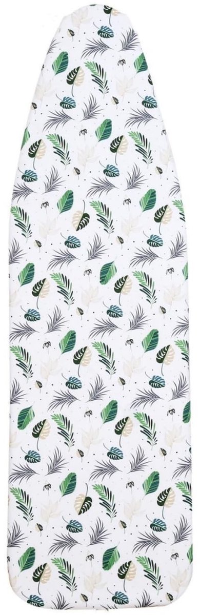 Dailygoods- Strijkplankoverdekking 140x50cm - Dikke Padding - Trekkoordverstelling - Verstelbare Bevestiging - Brandwerende Print - Stevig en duurzaam - Strijkhoes