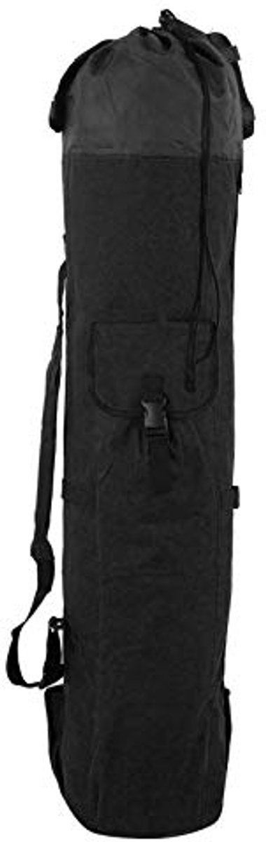 Dailygoods - Hengel Tas - Waterdichte Opbergtas - Opvouwbaar en Lichtgewicht - 108x24 cm - Ideaal voor Visgerei - Geschikt voor Vissers - Zwart