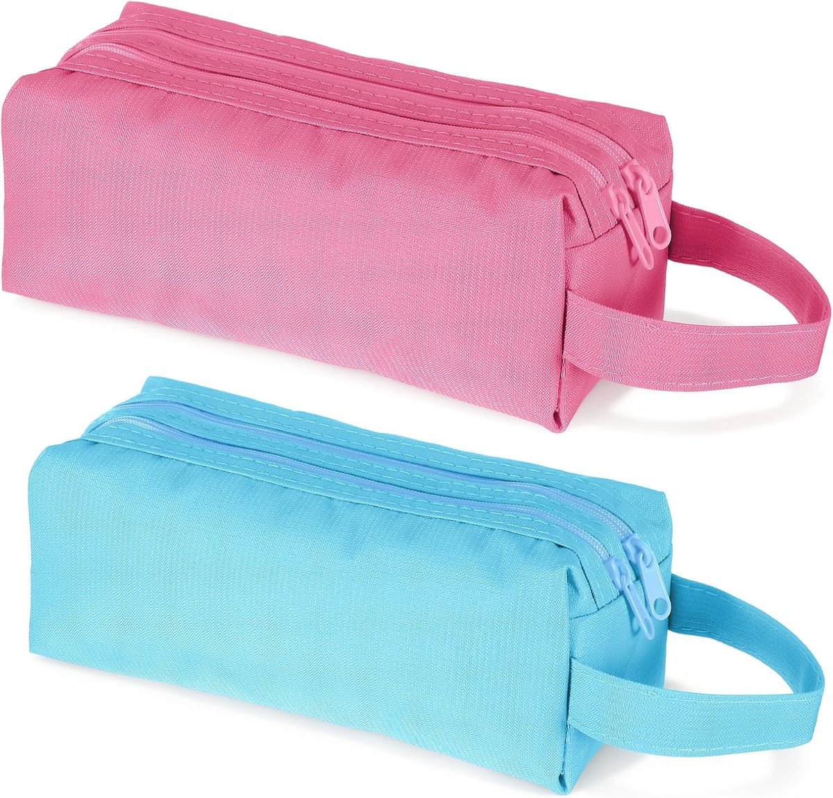 Reistas voor Tandenborstel met 2 Stuks - Dubbellaags Oxford Zakje - 20x8cm - Versterkte Handgreep voor Vakantie en Sportschool