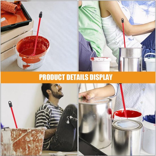 Mixer Opzetstukken - Mixstaven - Mengen van Materialen - Efficiënt en Snel - 42 cm Lengte - Rood — afbeelding 4
