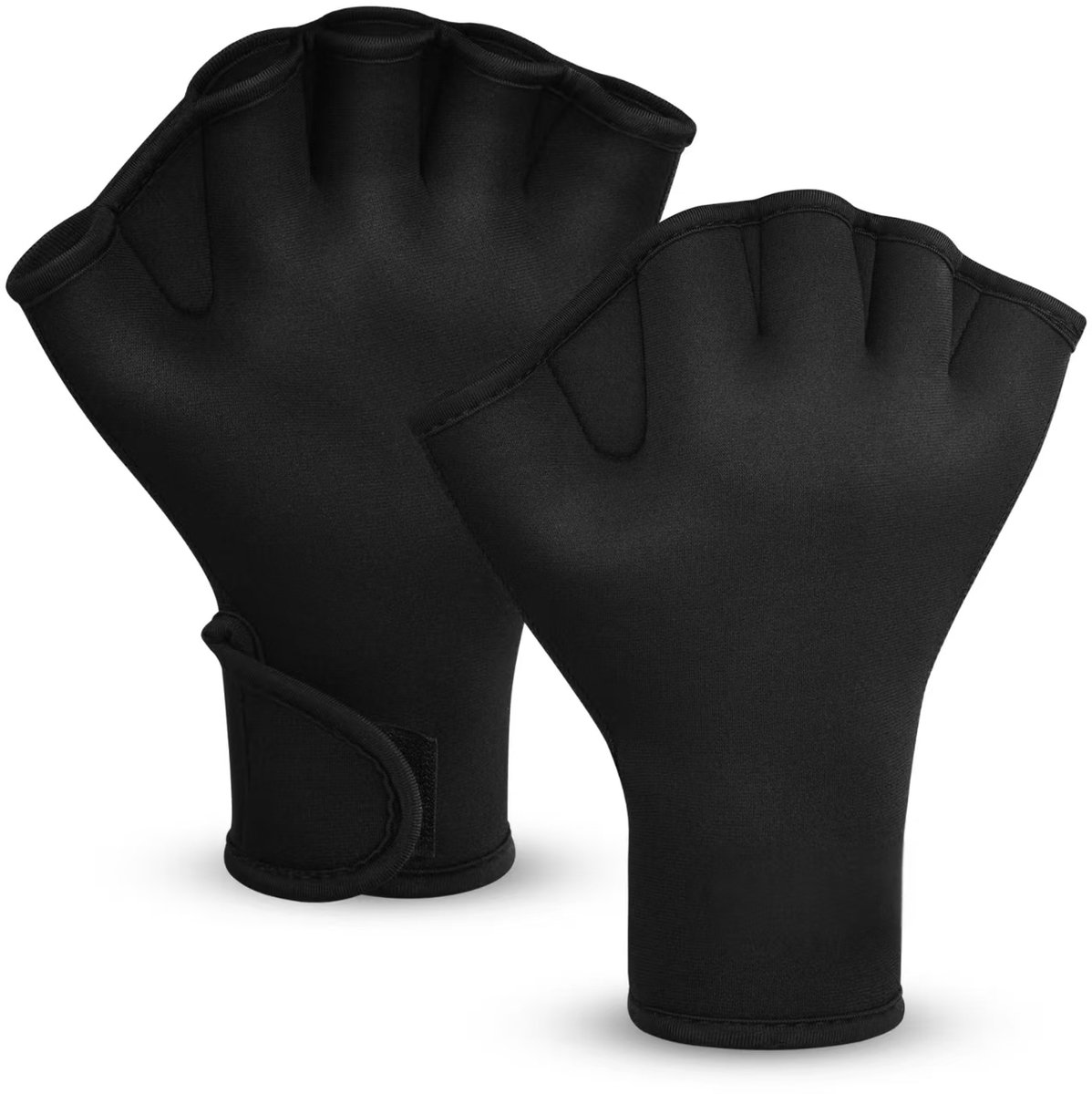 Namajunas - Vingerloze zwem handschoenen - 1 paar - Zwemtraining handschoenen met verstelbare bandjes - Duik handschoenen - Watersport antislip handschoenen - Zwem uitrusting - Hand peddels voor zwemmen - Voor duiken, surfen, zwemmen - Uniseks