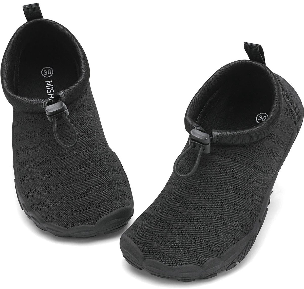 SnelShoppen - Badschoenen Waterschoenen Kinderen Meisjes Jongens Zwart 29 EU voor Strand, Zwemmen, Camping, Activiteiten, Ademende Materiaal, Comforta