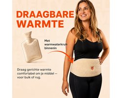 Melty - Draagbare warmtekruik - Comfortabele warmteband voor buik en rug - Inclusief kruikhoes en verstelbare band