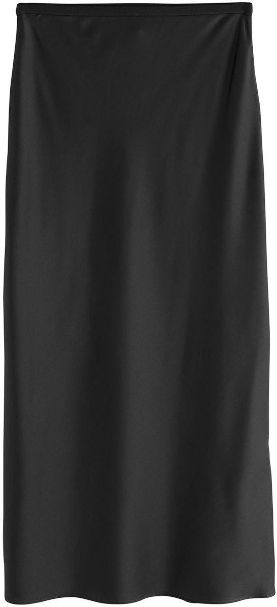 Next - Dames - Satijnen midirok - Zwart