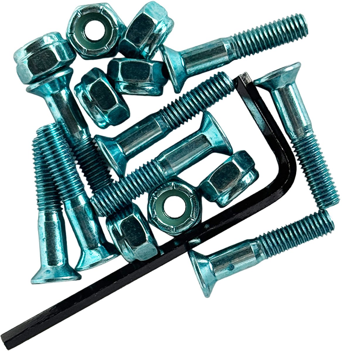1" Allen anodized hardware (Light blue)