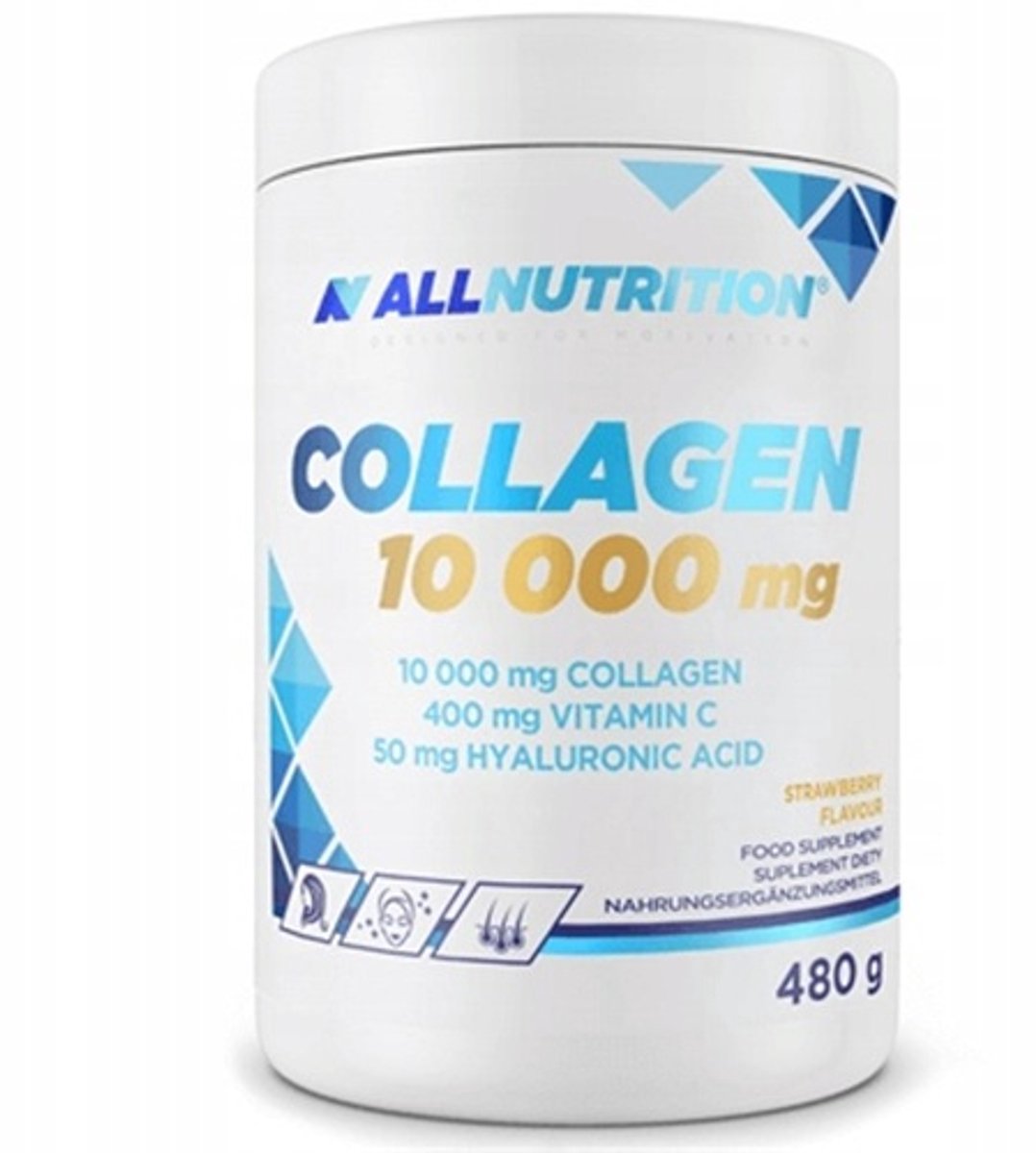 ALLNUTRITION Collagen 10 000 – 480 g – 40 porties – Sinaasappel