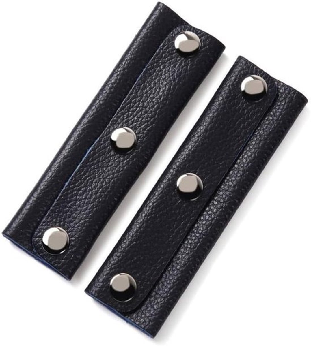 PU-lederen Handtas Handvat Beschermers - 2 stuks Zwarte Portemonnee-riembeschermers - Bagage Gripwraps Zadel Craft DIY Reparatie Leverbaar Voor Vrouwen