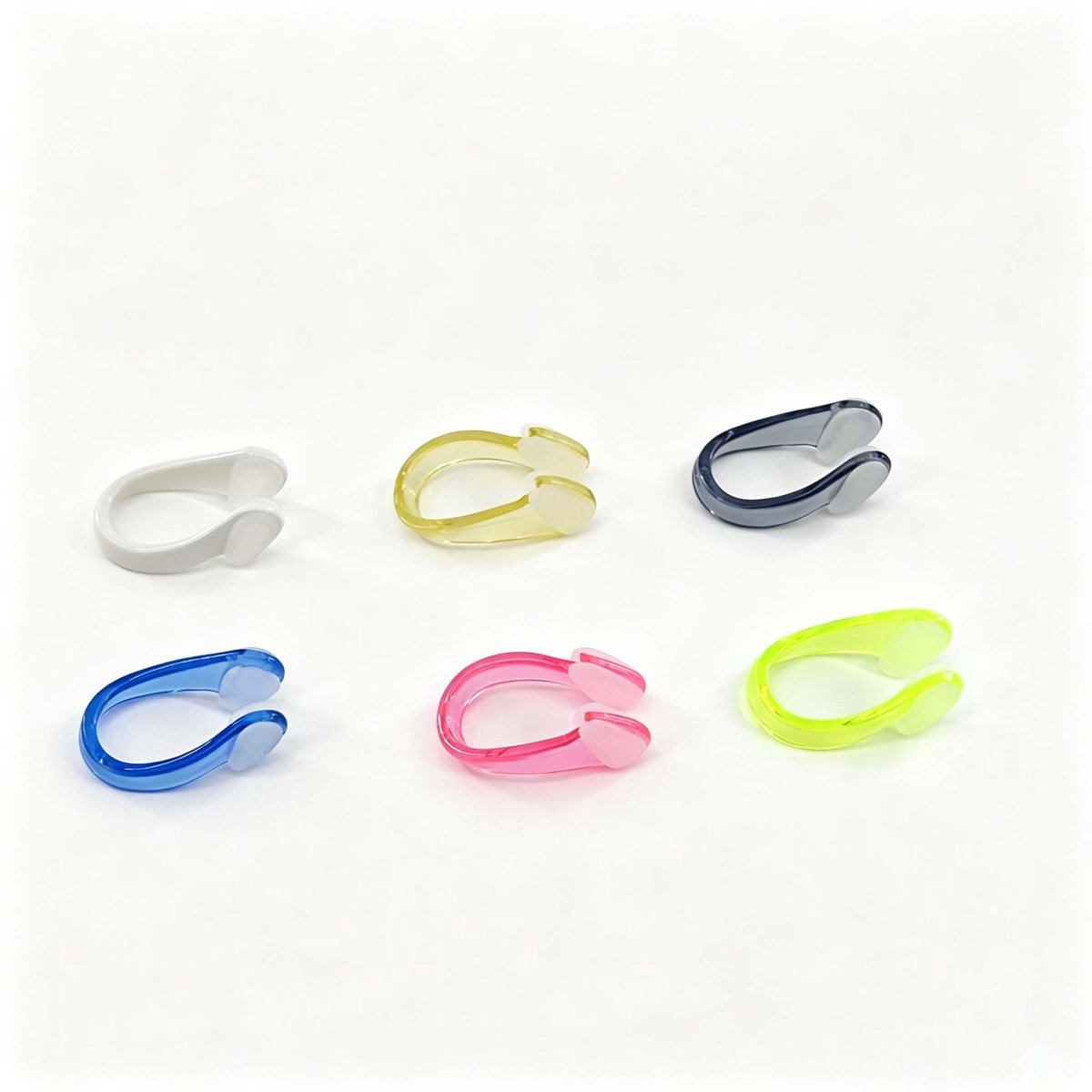 Zwemnasenclip Set - 6 Stuks - Waterdichte, Antislip Siliconen Neusclips voor Zwemmers