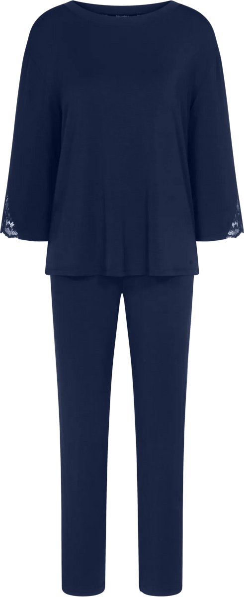 Triumph Amourette PK LSL Dames Pyjamaset - BLAUW