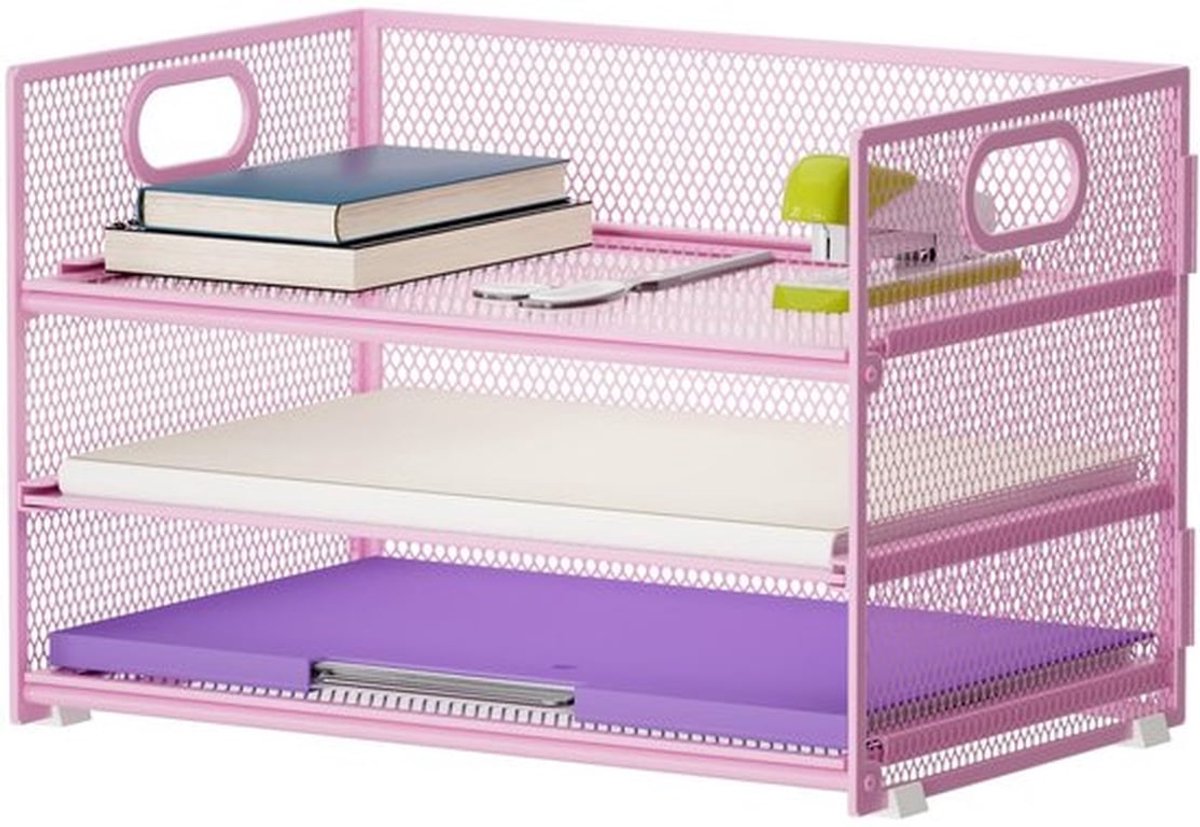 Brievenbakje 3 Lagen - Papier Organizer - Bureau Organizer - Tijdschriftenhouder - Opbergvak - Grote Capaciteit - Papierorganizer