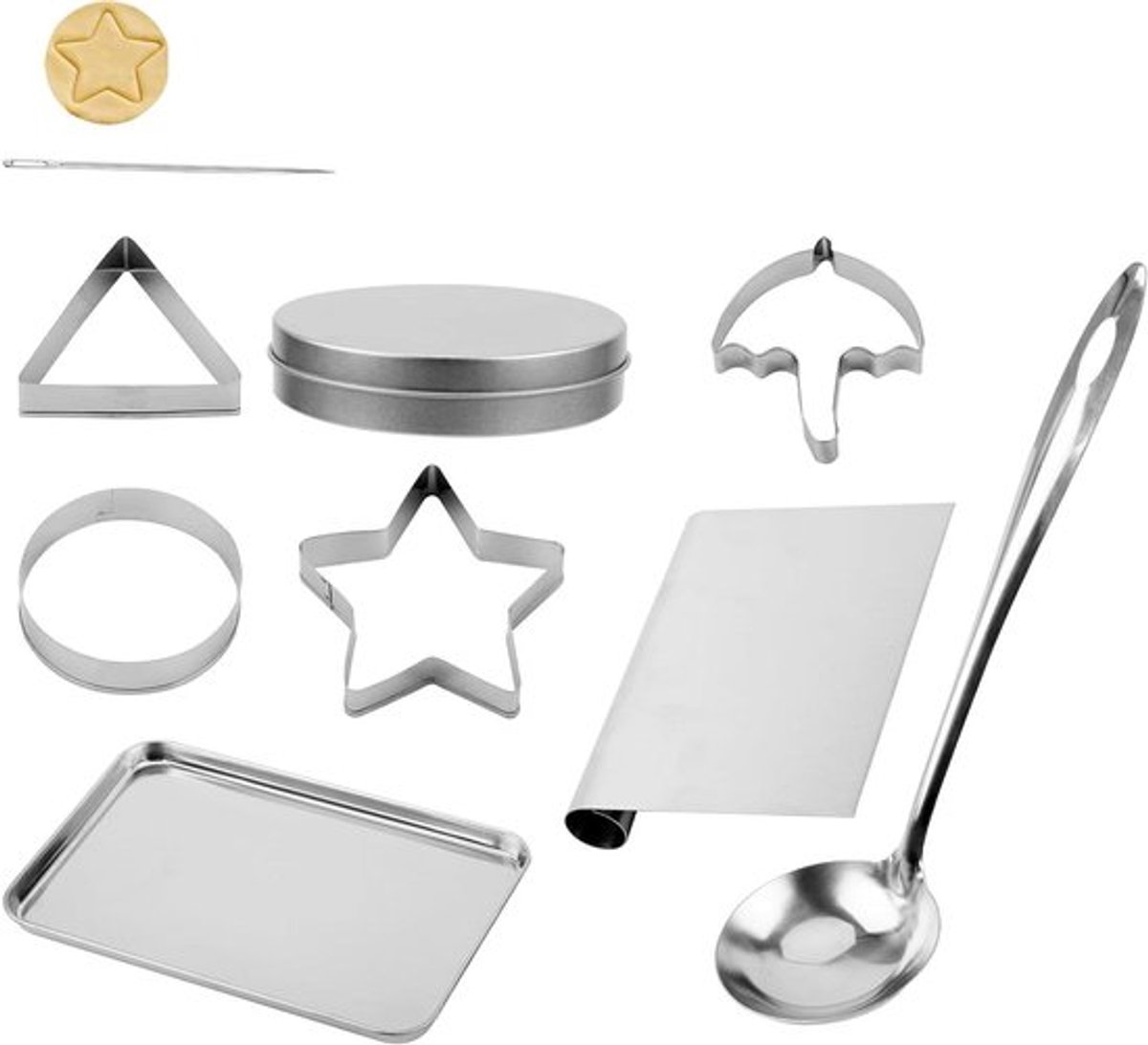 Koreaanse Suiker Snoep Bakken Gereedschap Set met Rvs Uitstekers - Taartdecoratie Familie en Feestspel