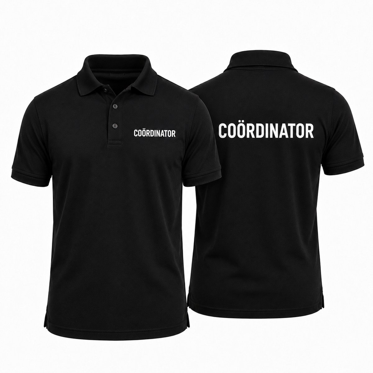 Polo met Coördinator opdruk - 100% katoen - 180 g/m² - Maat L