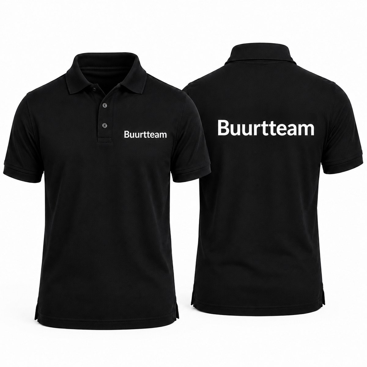 Polo met Buurtteam opdruk - 100% katoen - 180 g/m² - Maat S
