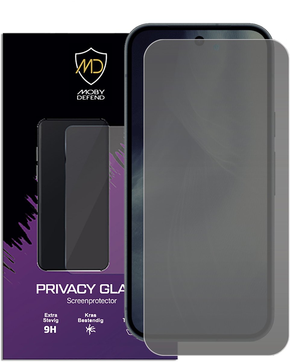 MobyDefend Screenprotector - Geschikt voor Google Pixel 11 - HD Privacy Glass Screensaver