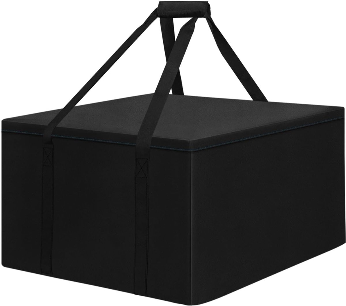 SNJY® Opbergbox Tuinkussenbox - Opbergbox Tuin - Opbergkist Buiten - Kussen Opbergtas - 81D x 81B x 61H cm - Zwart