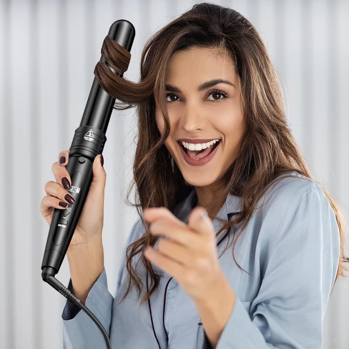 Krultang 5-in-1 - Haarstyler Set - Verschillende Looks - Keramische Coating - 5 Opzetstukken - Zwart