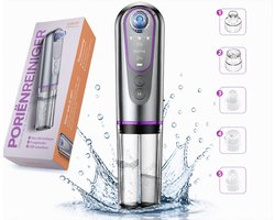 Blackhead Remover - Acne & Mee-eters Verwijderen - Hydro-Facial Poriënreiniger - Elektrische Gezichtsreiniger met Watertechnologie - Incl. 5 Opzetstukken & 9 Standen - Yiskah