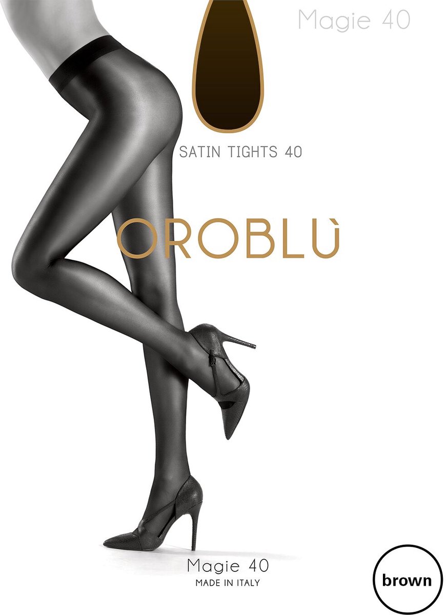 Oroblu Magie Panty Denier 40 - Kleur Brown 4 (bruin) - Maat Maxi 48/50 Beige