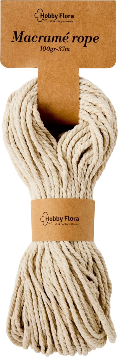 Macramé touw 37m