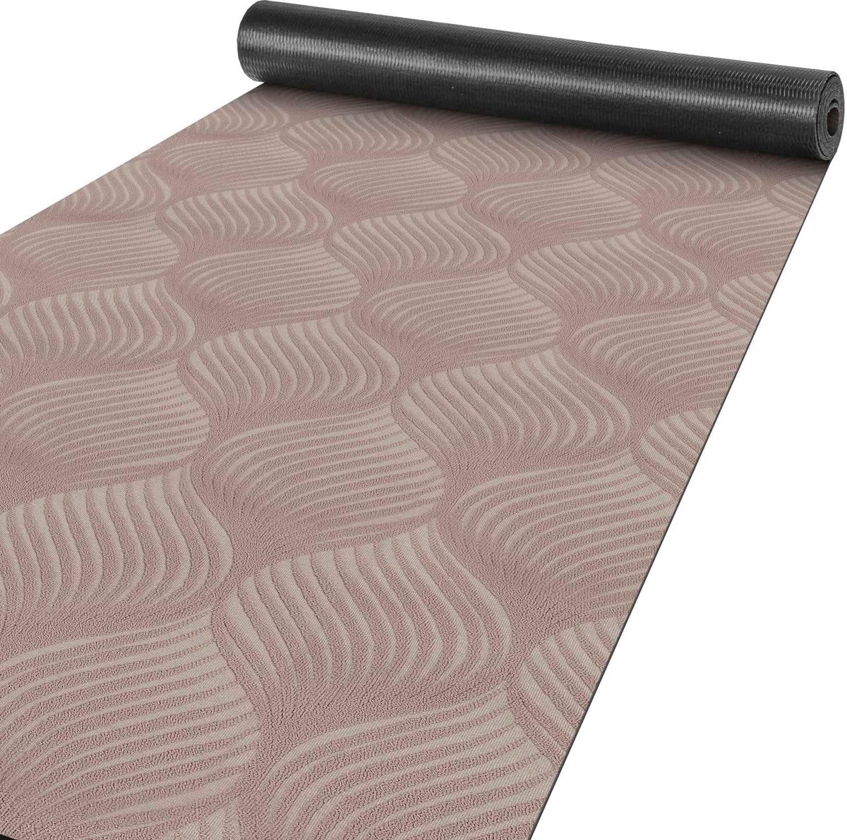 ANRO Tapijtloper Baker Bruin 500x100cm – Velours Gangloper Antislip Keukenloper Hal Op Maat