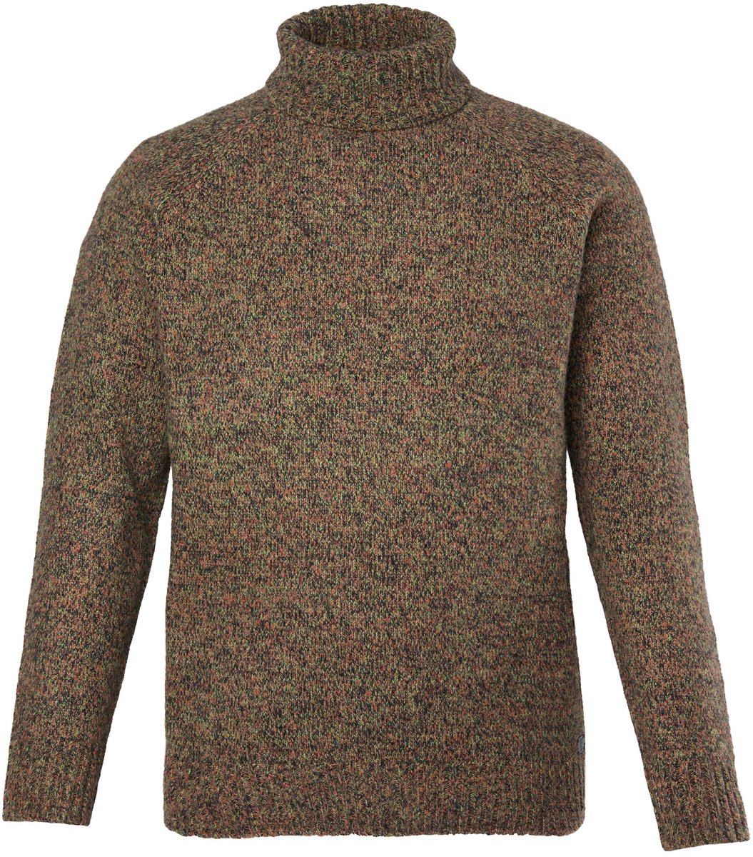JP 1880 - Heren - Trui opstaande kraag lange raglanmouwen tot 7XL - Hazelnoot - Maat 4XL