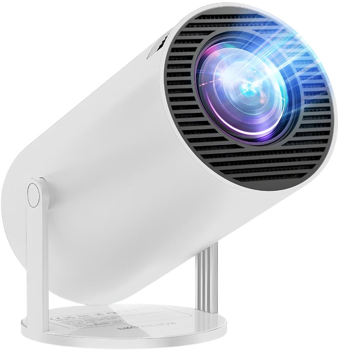 NIVA® Mini Beamer - Draagbare Beamer - Verbeterde Miniprojector - Wit - 10cm x 10cm x 15cm