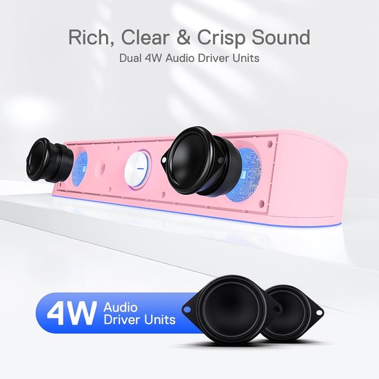 Soundbar PC - Speakerset Gaming - PC Speakers - PC Audio van Merkloos — afbeelding 4