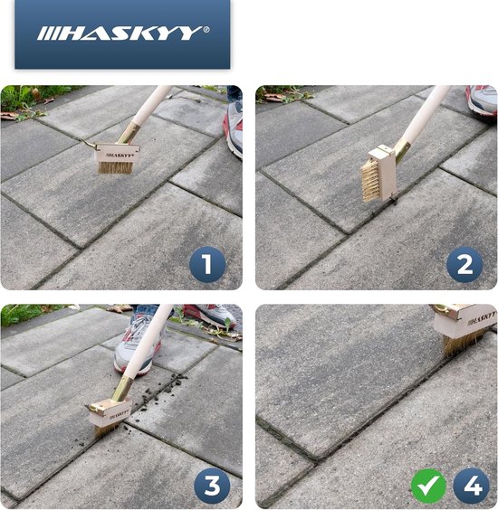 Voegenborstel Set - Multicolor - 5-delige Set - Professionele Onkruid- en Mosreiniger - Voor Terrassen en Bestratingsvoegen — afbeelding 4