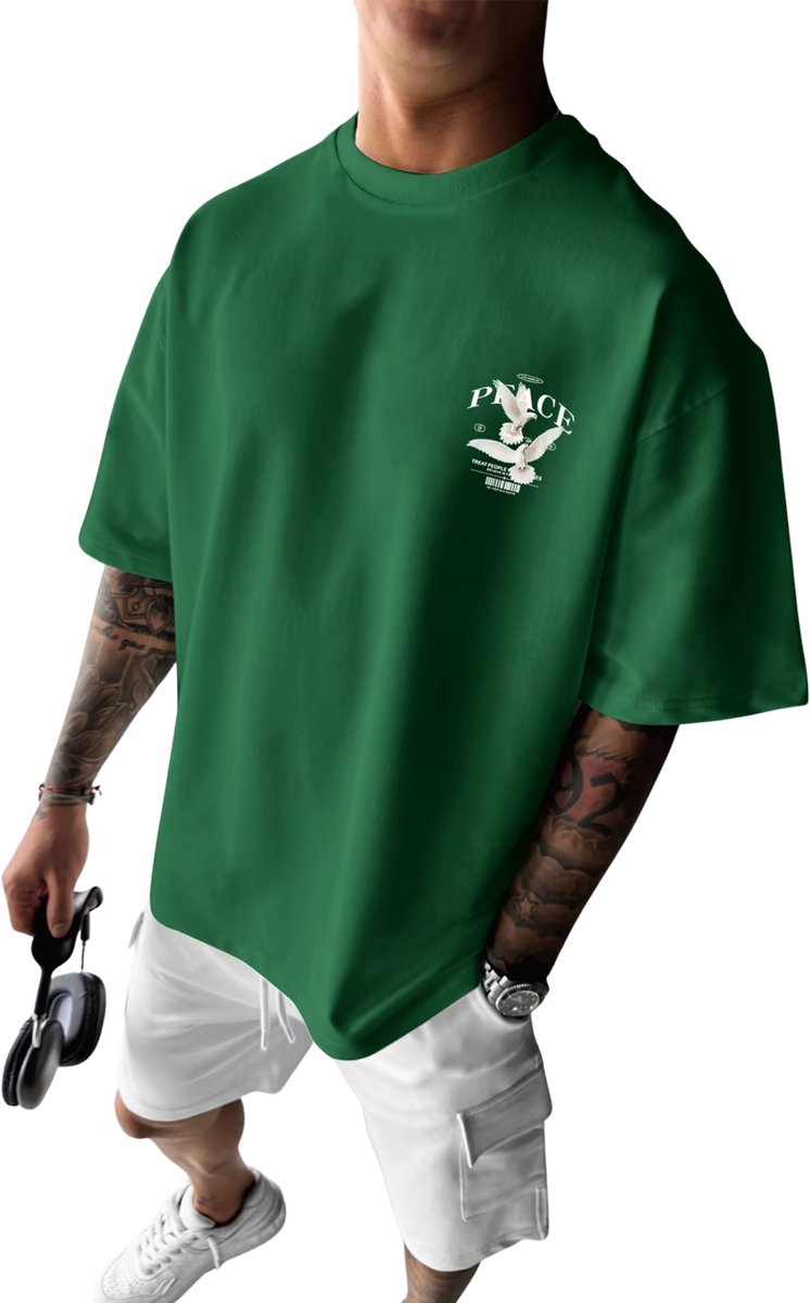 Currero T-Shirt Heren Shirt Zomerkleding T Shirt Mode Old Money Polo Mannen Kleding Volwassenen Groen