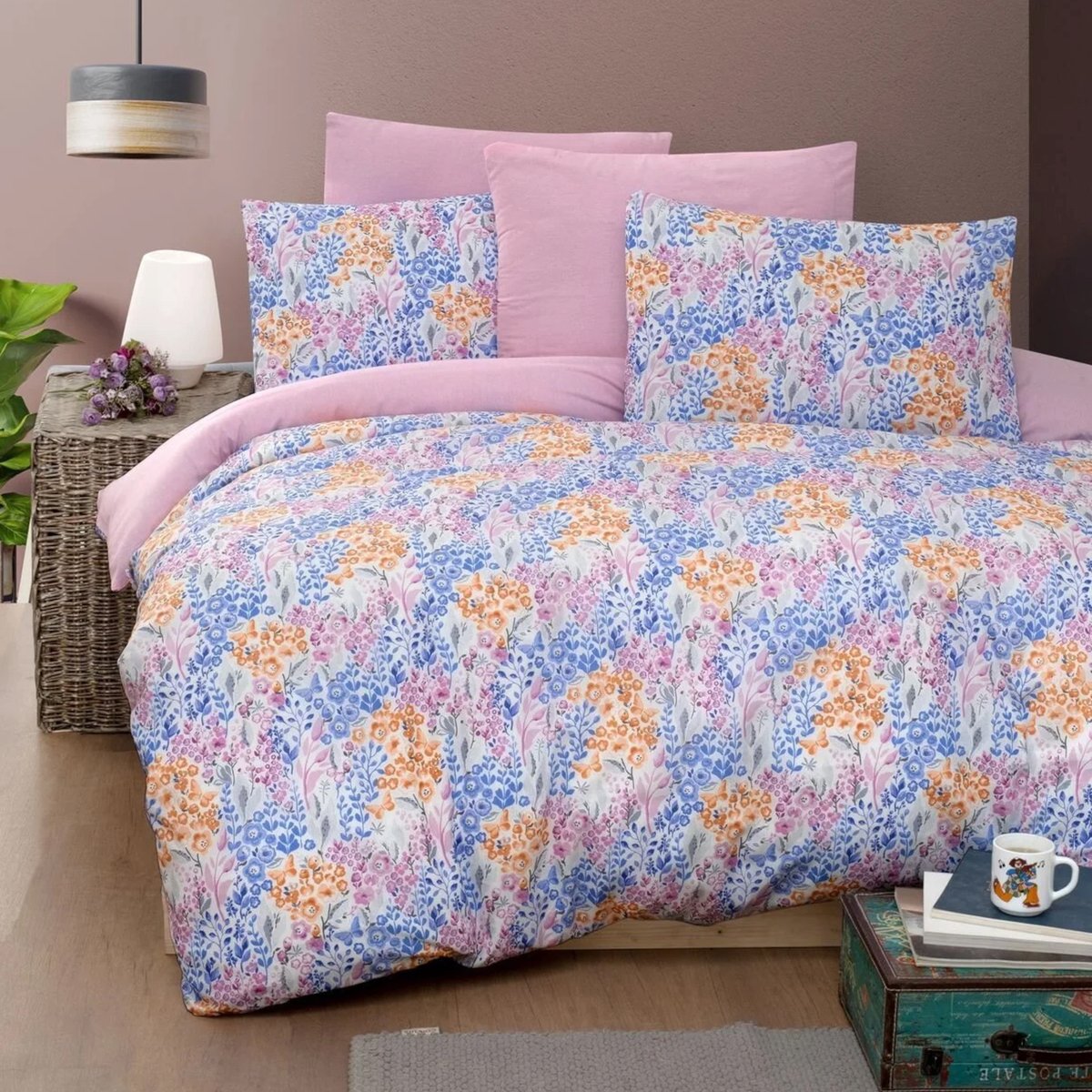 Dekbedovertrekset - Lits-Jumeaux - 240x220+ 2 kussenslopen 60x70 - Colore