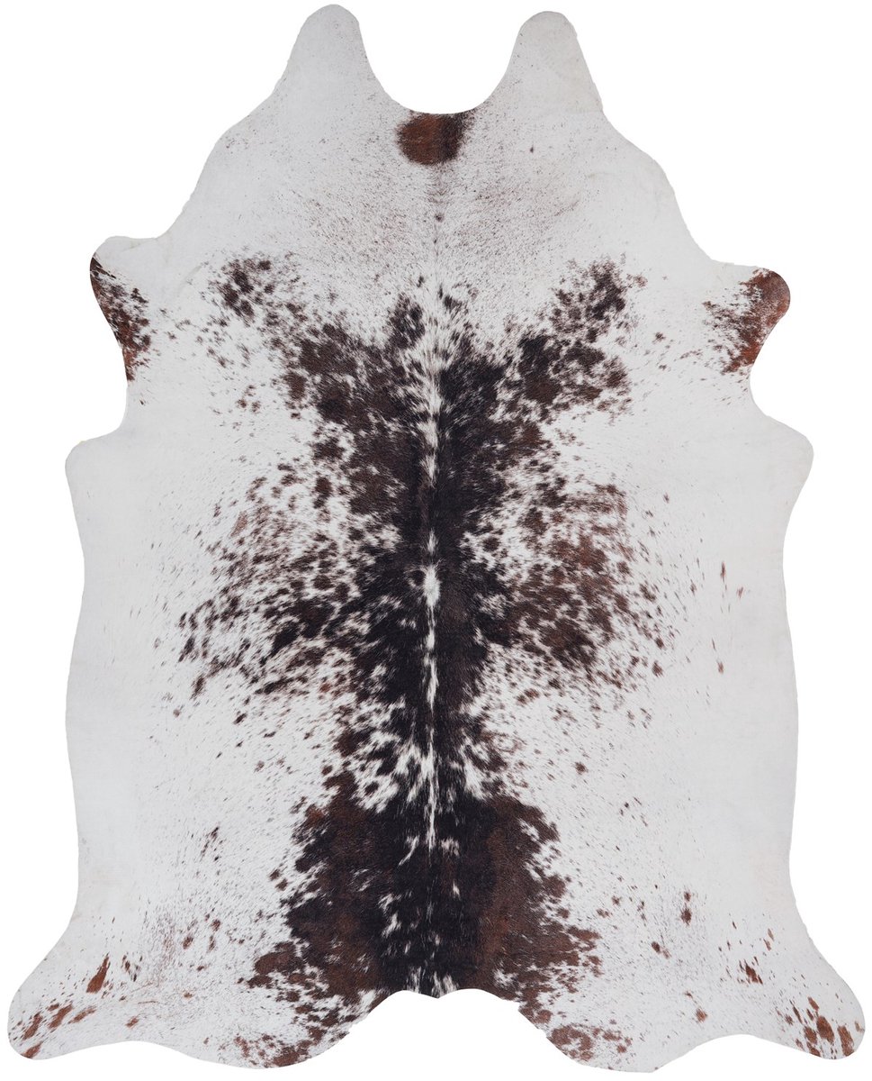 Padiro vlakgeweven vloerkleed 155 x 190 cm - wit - karaktervolle dierenprint - van polyester