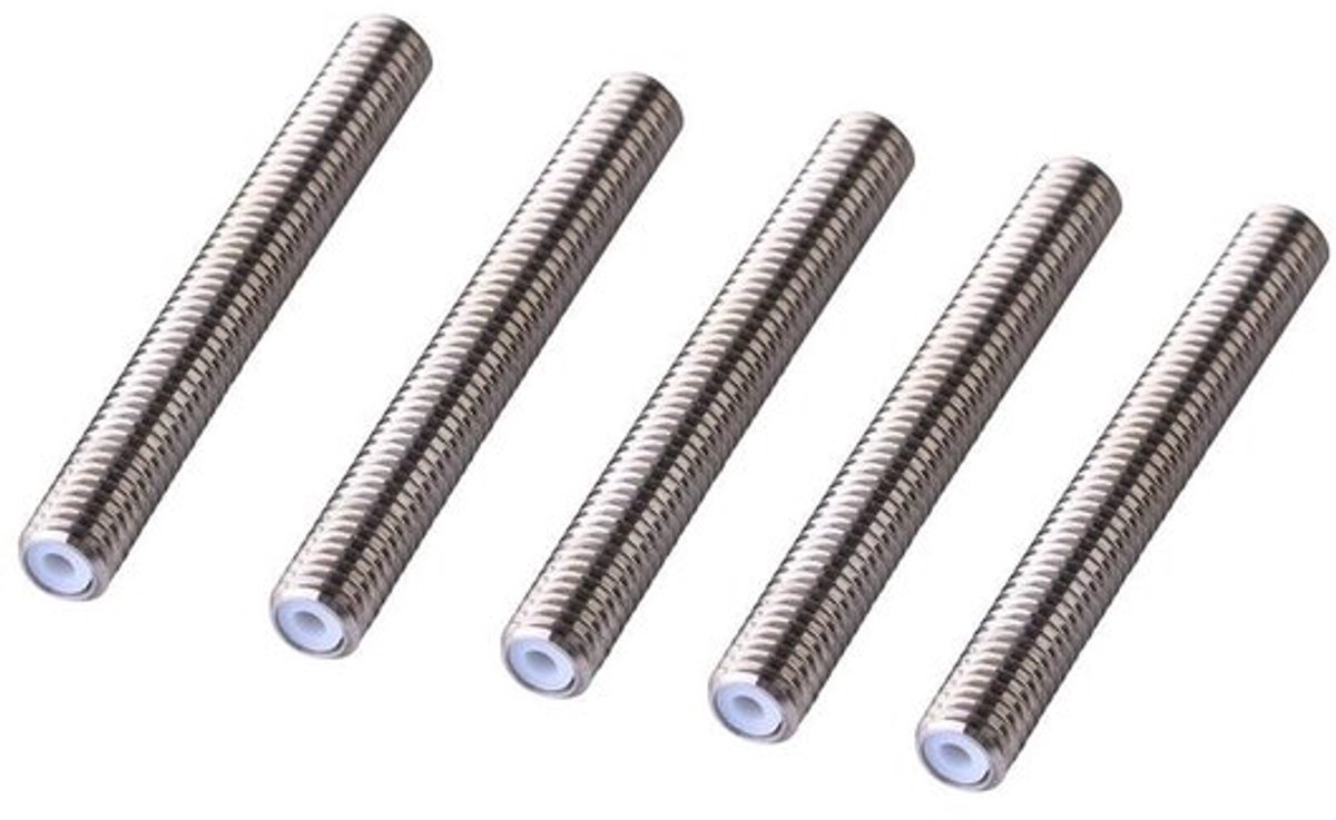 Tubo - Roestvrij Staal - PTFE Slang - 5 Stuks - Geschikt voor 3D-Printer Extruder - M6 1,75 Mm - Duurzaam Materiaal - 3D-printer Onderdelen
