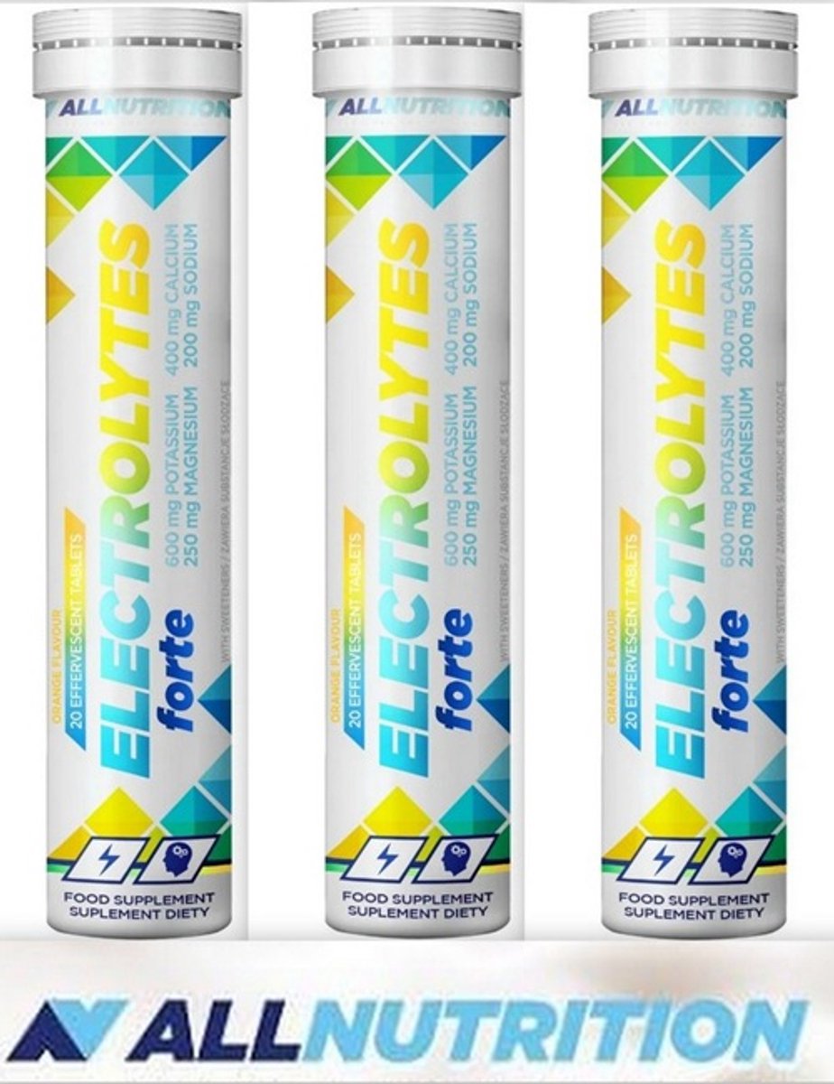 Allnutrition Electrolytes Forte Orange – 3 x 20 bruistabletten