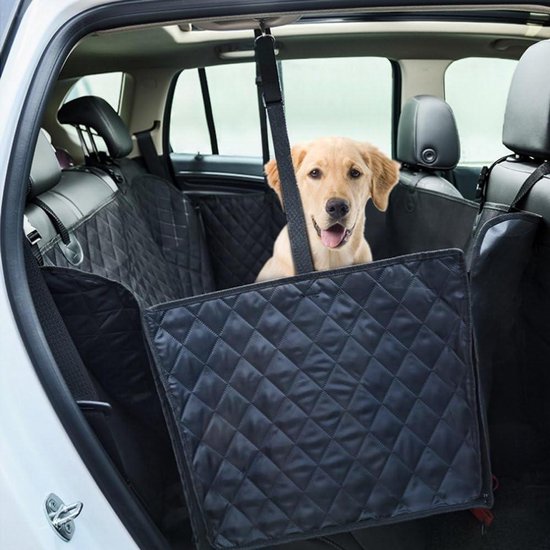 Honden Autohoes - Huisdier Stoelhoes - Auto Beschermen - Waterdicht Krasbestendig - 137x147 cm - Zwart
