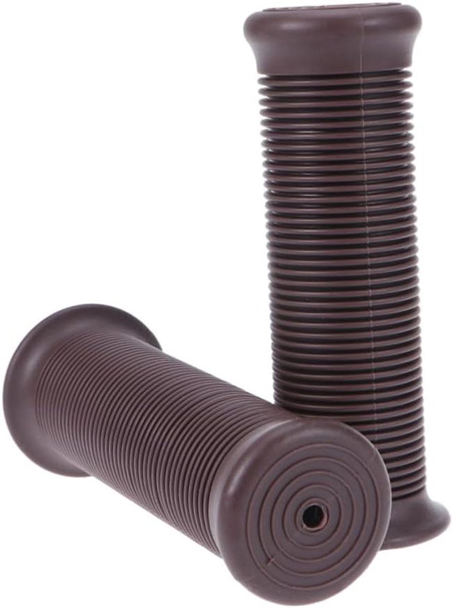 Fiets Handvatten - Stuur Grips - Comfortabel Fietsen - Ergonomisch Ontwerp - 12.4 cm - Donkerbruin